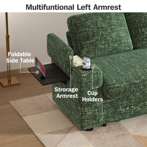 65" Convertible Loveseat Sleeper Sofa with Pull-Out Bed