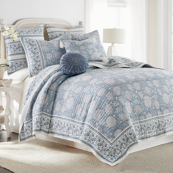 Floral Cotton Euro Pillow Sham 26x26