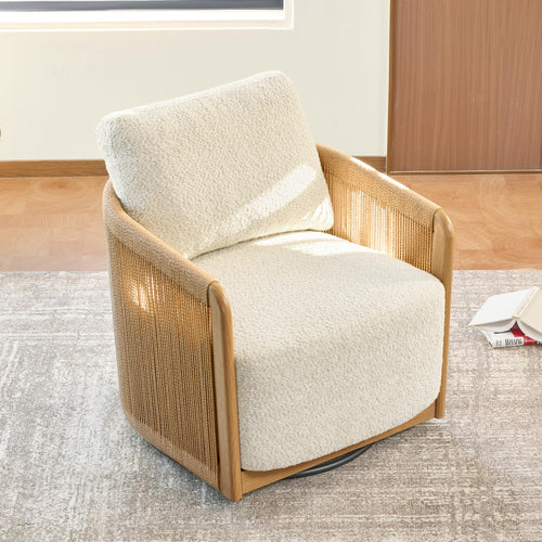 Boho Swivel Accent Chair