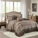 5-Piece Reversible Quilted Bedspread Set – Oversized King & Queen