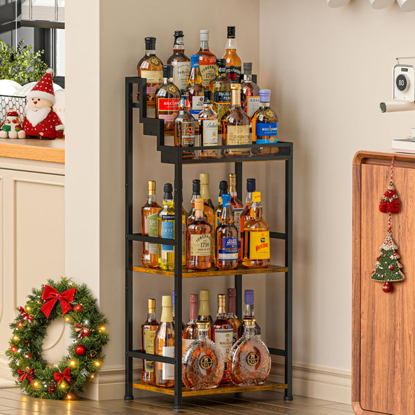 Trapezoidal Liquor Cabinet & Wine Rack