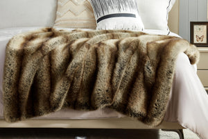 Faux Fur Throw Blanket – Animal Skin Style