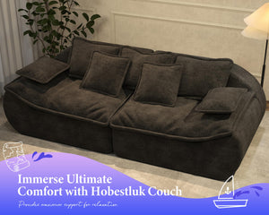 3-Seater Modular Sectional Sofa with Memory Foam — Dark Grey