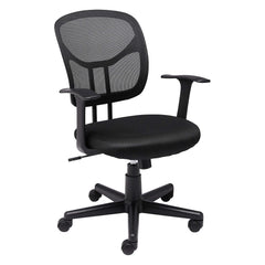 Breathable Mesh Mid-Back Office Chair with Armrests & Lumbar Support