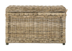 Wicker Storage Trunk with Removable Lid