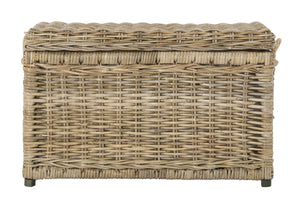 Wicker Storage Trunk with Removable Lid
