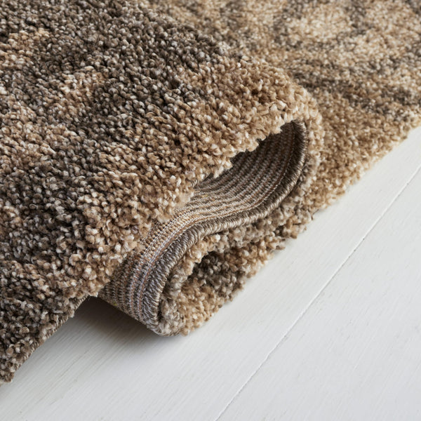5'3" x 7'6" Shag Area Rug – Damask Design, Non-Shedding, 1.2-Inch Thick