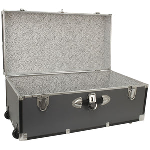 30-Inch Wheeled Storage Trunk with Lock