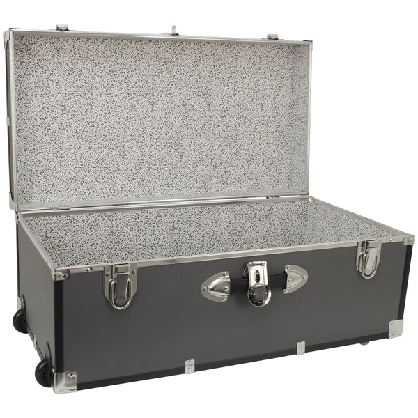 30-Inch Wheeled Storage Trunk with Lock