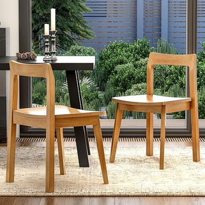 Wood Dining Chairs Set – Mid-Century Modern Accent Chair