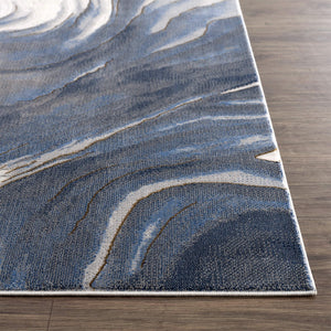 Modern Grey Area Rug 6x9 - Machine Washable