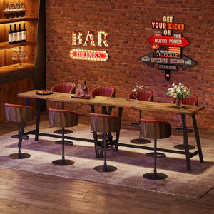 Solid Wood Counter Height Bar Table