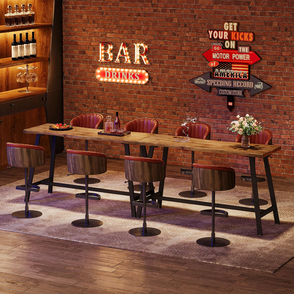 Solid Wood Counter Height Bar Table