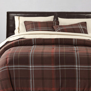 Rustic Plaid Comforter Set with Pillow Shams