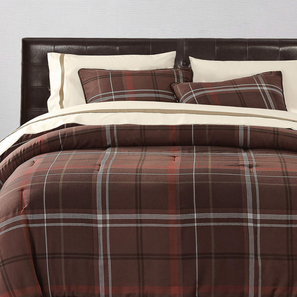 Rustic Plaid Comforter Set with Pillow Shams