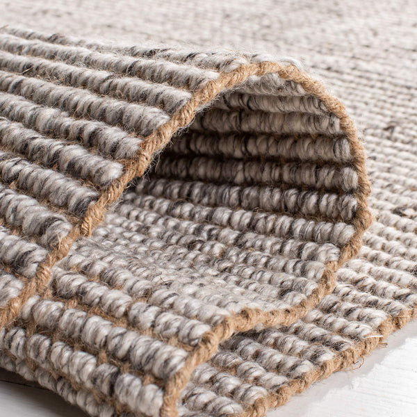 Handmade Jute & Polyester Runner Rug 2'3" x 10' – Fringe Boho Area Rug
