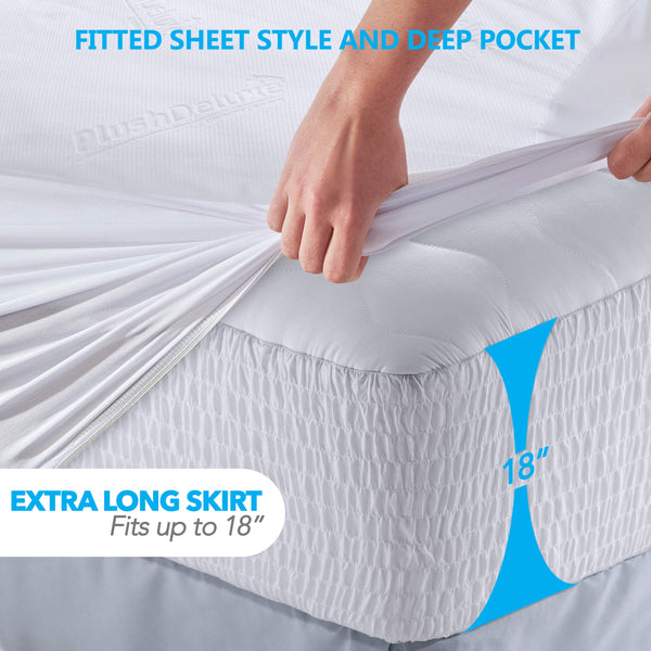 Waterproof Viscose Mattress Protector – Ultra Soft, Breathable & Noiseless
