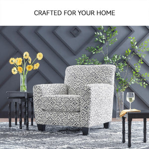 Contemporary Accent Chair – Gray & Black