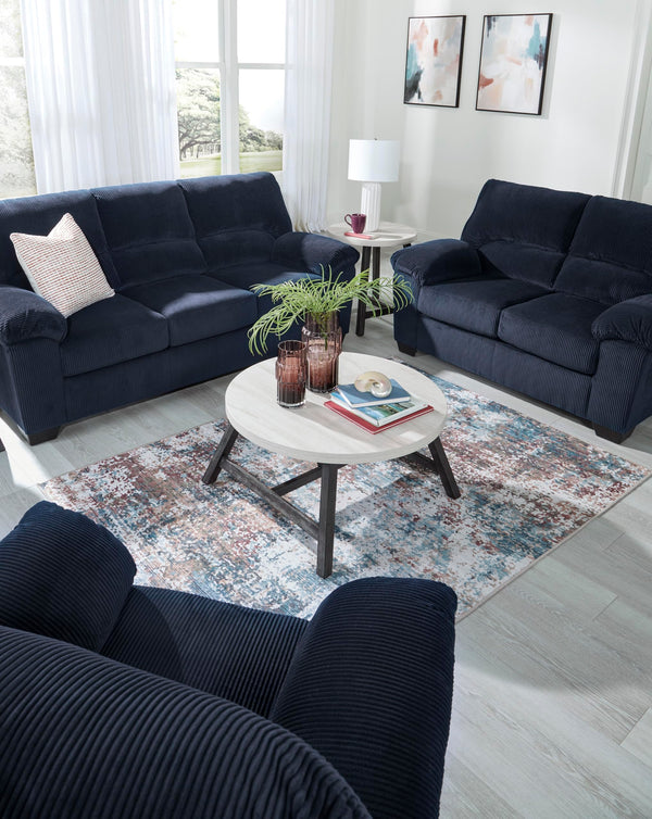 Corduroy Loveseat – Contemporary 2-Seat Sofa