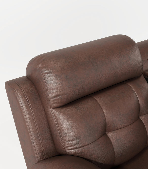 Manual Reclining Sofa with Drop-Down Table & Wireless Charger
