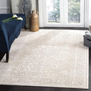 5x8 Oriental Area Rug – Machine Woven Transitional Vintage Rug