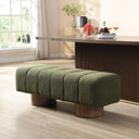 50" Boucle Fabric Dining Bench