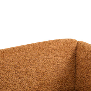 82" Boucle 3-Seater Sofa with Wood Legs