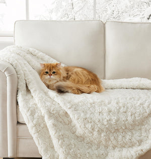 Faux Fur Throw Blanket – Plush Oversized 50x70 Inch