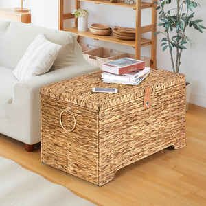 Water Hyacinth Storage Basket with Lid