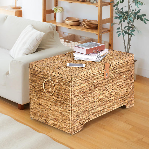 Water Hyacinth Storage Basket with Lid