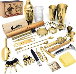 32-Piece Stainless Steel Bartender Kit