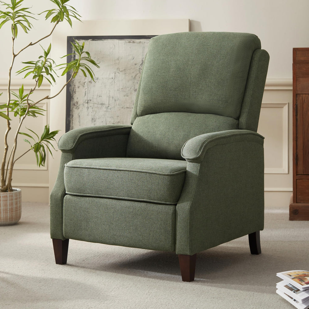 Recliner Chair with Adjustable Push Back and Lumbar Support