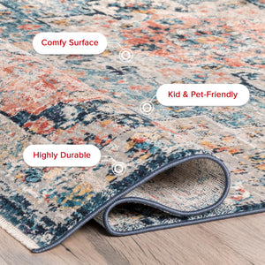 Vintage Medallion Polypropylene Area Rug