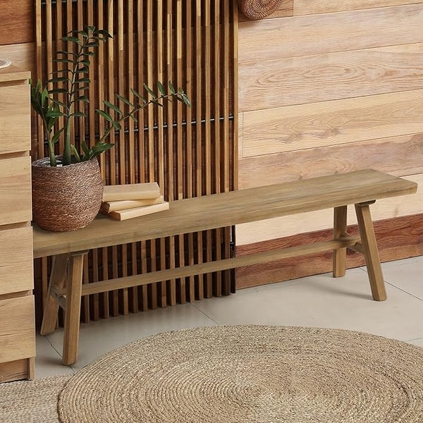 Farmhouse Solid Wood Bench
