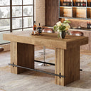 62.2" Industrial Counter Height Bar Table