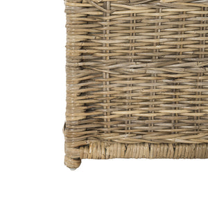 Wicker Storage Trunk with Lid – Collapsible Rattan Chest