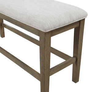 6-Piece Counter Height Dining Set with Bench