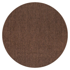 Round Jute-Style Area Rug 6ft – Brown
