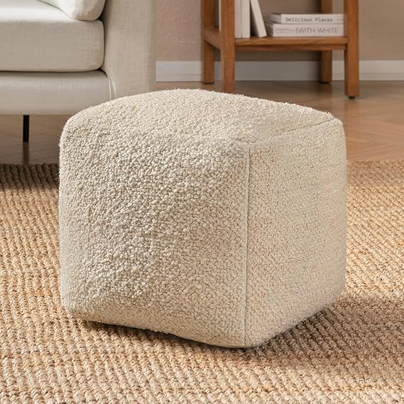 Square Pouf Ottoman Foot Rest