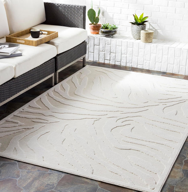 Zebra Outdoor Area Rug