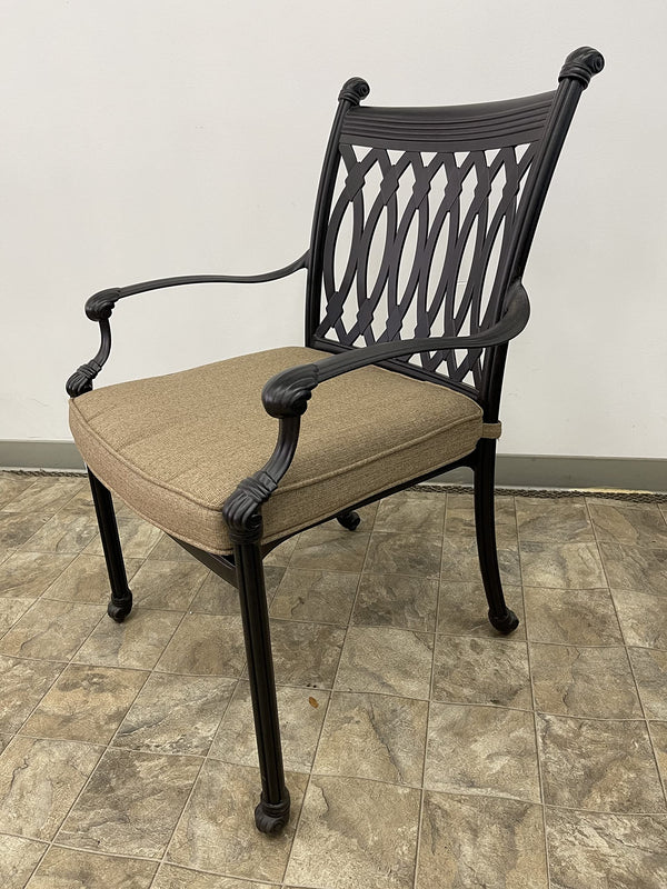 Grand Tuscany Outdoor Cast Aluminum Extendable Dining Set