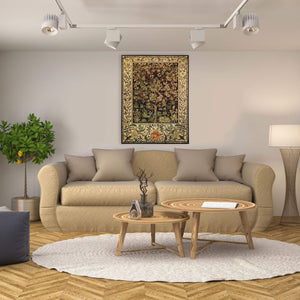 Tree of Life Woven Tapestry Wall Hanging – 40x30 Cotton