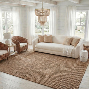 Natural Fiber Jute Area Rug 6x9 – Farmhouse Style