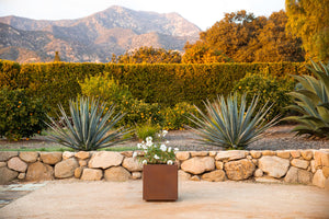 Rust Square Outdoor Planter
