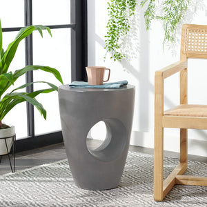Round Concrete Outdoor Accent Table