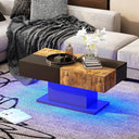 LED Coffee Table with 16-Color Lights