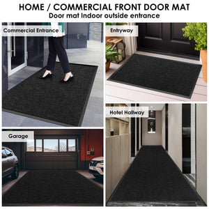 4x6 Heavy Duty Indoor Outdoor Doormat with Non-Slip Rubber Backing