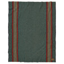 Wool Throw Blanket 54 x 66 Inch — Wool Cotton Blend, Indoor Outdoor