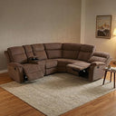 Reclining Sectional Sofa Set with Storage & Cup Holders