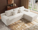 Modular Sectional Sofa with Chaise – Cloud Couch, Corduroy, L-Shaped, Deep Seat